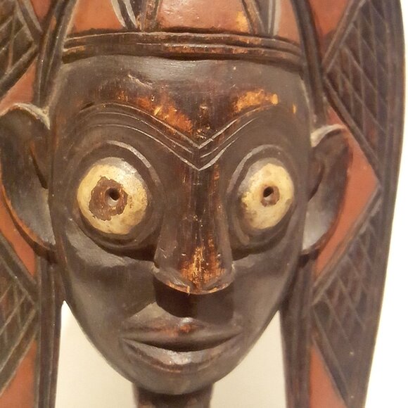 Vintage African Wood Statue, Collectible African Art, African Home Decor - Picture 11 of 15